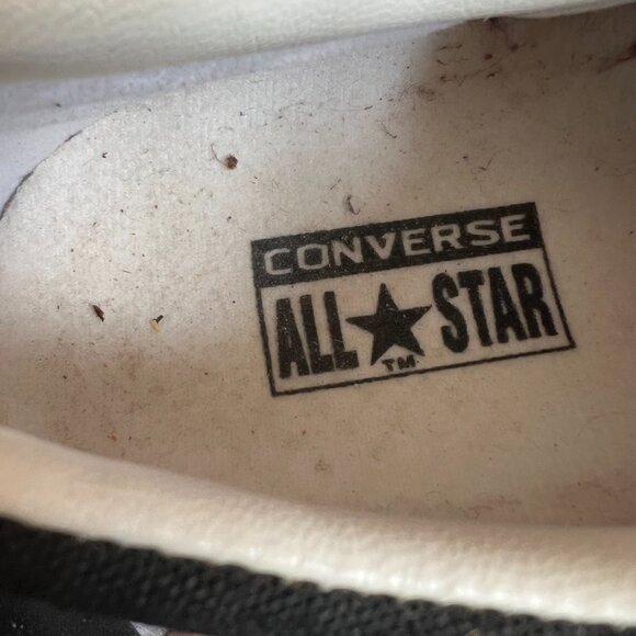 Vintage Converse sneakers black canvas suede US mens 11 embroidered logo low top - Picture 13 of 13